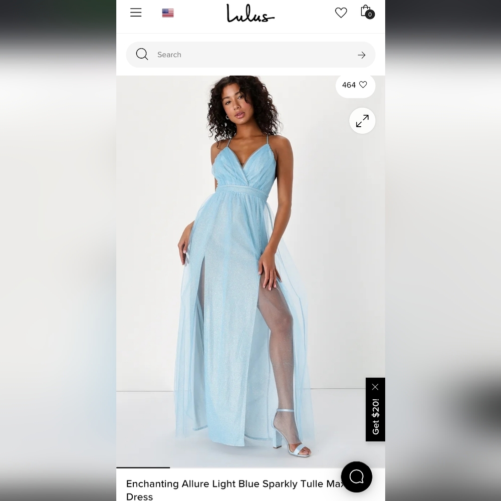 Lulu's Shimmering Blue Dress